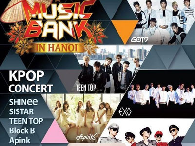 Vé Music Bank Hà Nội từ 300 nghìn đồng
