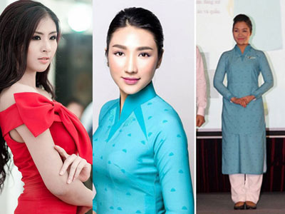 Hoa hậu VN khen chê đồng phục mới của Vietnam Airlines