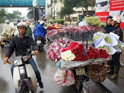 Chợ hoa, quà tặng 8/3 ế từ Hà Nội tới Sài Gòn