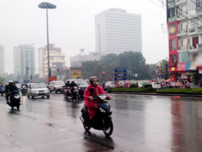 Hà Nội và các tỉnh phía Bắc mưa phùn trong hai ngày cuối tuần