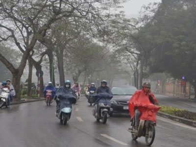 Hà Nội tiếp tục mưa phùn 2-3 ngày tới