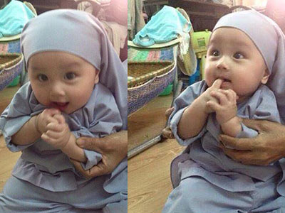 "Thiên thần" bị bỏ rơi tại chùa gây sốt cộng đồng mạng