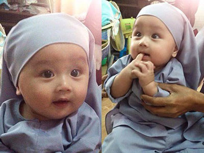 Em bé xinh như thiên thần bị bỏ rơi tại chùa đã được chuyển đi nơi khác