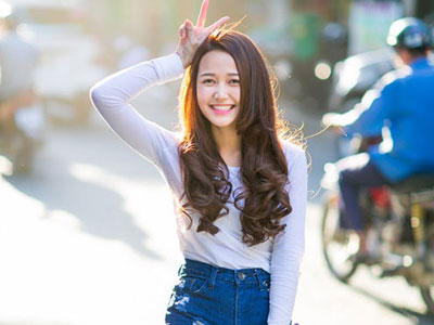 Ngất ngây trước nụ cười của hot girl Nhung Gumiho