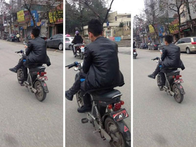 Dáng ngồi "bất hủ" của chàng thanh niên khiến dân mạng bức xúc