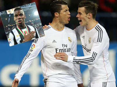 Man City sẵn sàng tạo "bom tấn" trong mùa Hè 2015: Nhắm cả Ronaldo, Bale và Pogba!