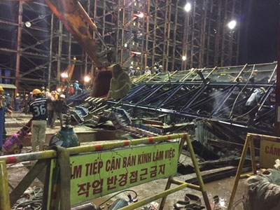 Sập giàn giáo ở Formosa Hà Tĩnh: Đã có rung lắc trước 1 tiếng