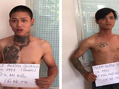Nhóm giang hồ "dàn trận" được bảo lãnh về nhà