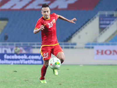 Lật cổ chân, Huy Toàn vắng mặt trận gặp U23 Nhật Bản