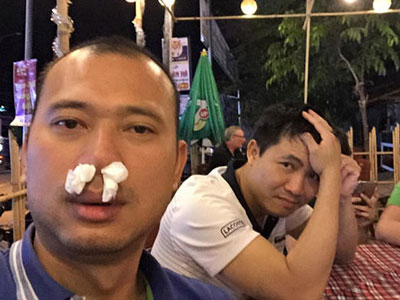 Ảnh "khó đỡ" của MC Lại Văn Sâm, Long Vũ