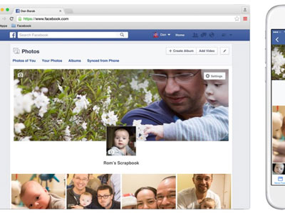 Facebook ra tính năng tạo album ảnh cho con cái