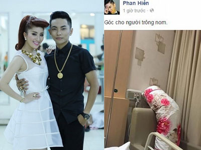 Phan Hiển đến thăm Khánh Thi trong bệnh viện sau scandal tình cảm