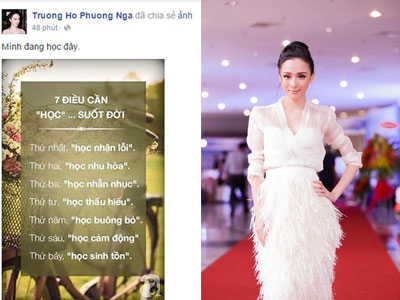 Facebook của Trương Hồ Phương Nga bất ngờ cập nhật trạng thái mới