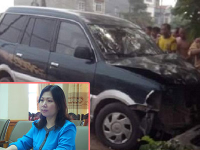 Phó Chủ tịch LĐLĐ tỉnh ngồi trong xe biển xanh đâm chết học sinh