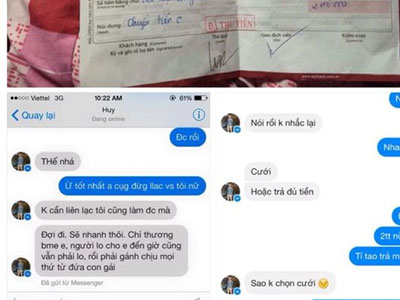 Chàng trai Nam Định tặng quà 2 triệu, đòi bạn gái trả 4 triệu