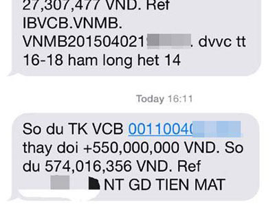Xôn xao thông tin cô gái Hà Nội được "chuyển nhầm" 550 triệu vào tài khoản