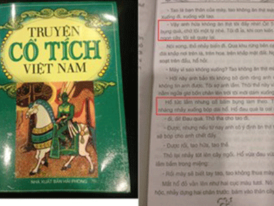 Đình chỉ phát hành cuốn "Truyện cổ tích Việt Nam" có ngôn từ tục tĩu