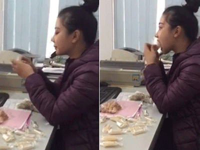 Clip cô gái Hải Phòng "vừa ăn vừa hát" vẫn khiến người nghe sởn da gà vì quá hay
