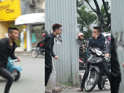 Clip: Hai nhóm thanh niên hỗn chiến ngay giữa phố