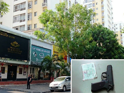 Giây phút sếp ngân hàng chĩa súng dọa bắn nữ nhân viên taxi