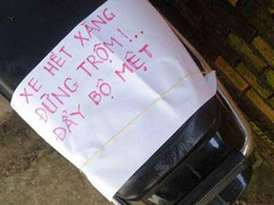 Những bức tâm thư gửi đến... kẻ trộm cực bá đạo của người Việt