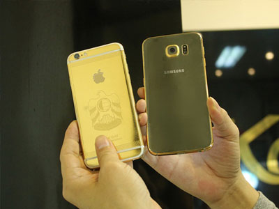 Bộ đôi Galaxy S6 và S6 Edge mạ vàng đầu tiên ở Việt Nam