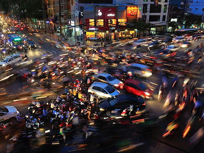 Giao thông hỗn loạn ở Việt Nam đoạt giải thưởng ảnh quốc tế