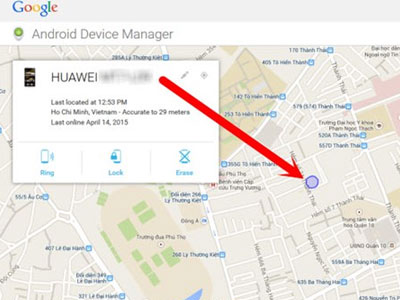 Tìm smartphone Android bị mất bằng... Google