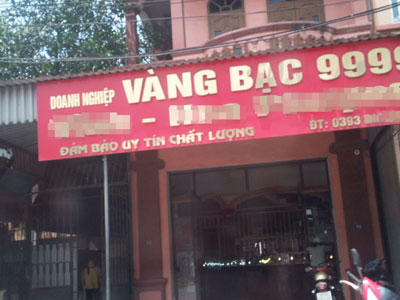 Tiệm vàng bị xiết nợ hàng trăm tỷ đồng ở Hà Tĩnh?