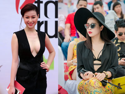 Người đẹp Việt mặc hở bạo đi xem thời trang