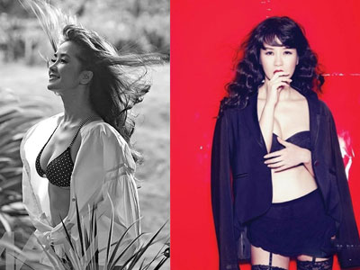 Trang phục hở táo bạo của diva U50 Hồng Nhung