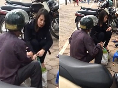 Sự thật về clip cô gái hắt hủi cha, phủ nhận là người nhà quê