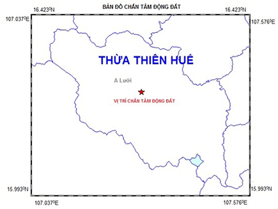 Lại giật mình vì động đất liên tiếp ở A Lưới, Thừa Thiên - Huế