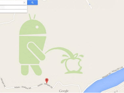 Google xin lỗi vì logo “tè bậy lên Apple” trên Google Maps
