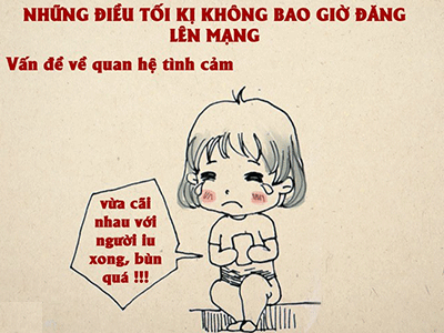 Những điều tối kị không bao giờ đăng lên mạng