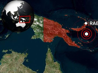 Động đất 7,1 độ richter ở Papua New Guinea