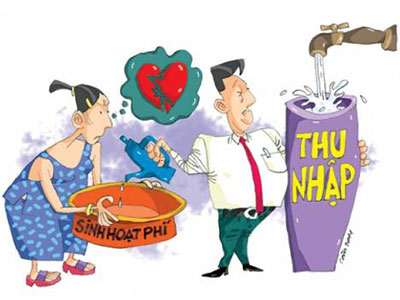 Chồng khăng khăng đòi giữ tiền