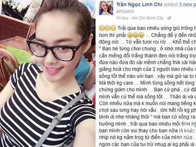 Linh Chi dửng dưng khi bị mang tiếng cướp người yêu bạn