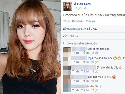 Hot girl BB&BG bị đánh cắp Facebook 300.000 người theo dõi