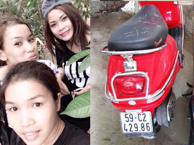 Tóm gọn hotgirl đi Vespa vào trung tâm thương mại... ăn trộm
