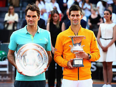 Thắng thuyết phục Federer, Djokovic vô địch Rome Masters