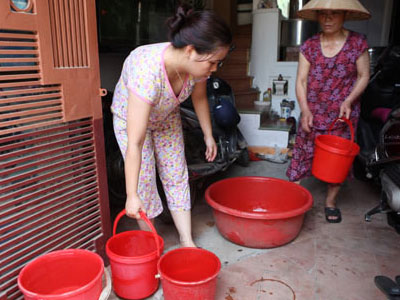 Cảnh báo mất nước cục bộ ở một số quận, huyện Hà Nội