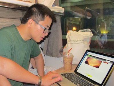 Đường sắt thí điểm wifi miễn phí trên tàu