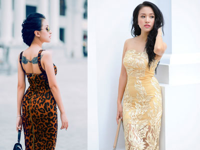 Thanh Vân Hugo gây tò mò với hình xăm lạ