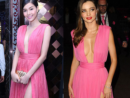 Kỳ Hân thừa nhận mặc đầm nhái Miranda Kerr