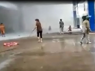 Clip: Cháy cây xăng tại Quảng Ninh