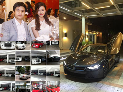Choáng ngợp trước gara "xế khủng" gần 70 tỷ đồng của hôn phu Midu