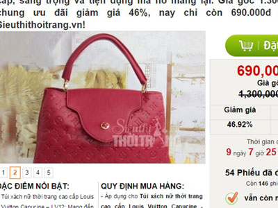 "Hàng hiệu" giá vài trăm nghìn đồng bán tràn lan trên mạng