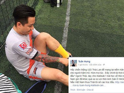 Tuấn Hưng: "Tôi cạo trọc đầu nếu U.23 Việt Nam thua U.23 Thái Lan"