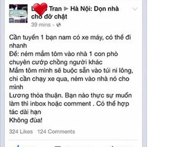 Choáng váng với thông báo tuyển người đi đánh ghen